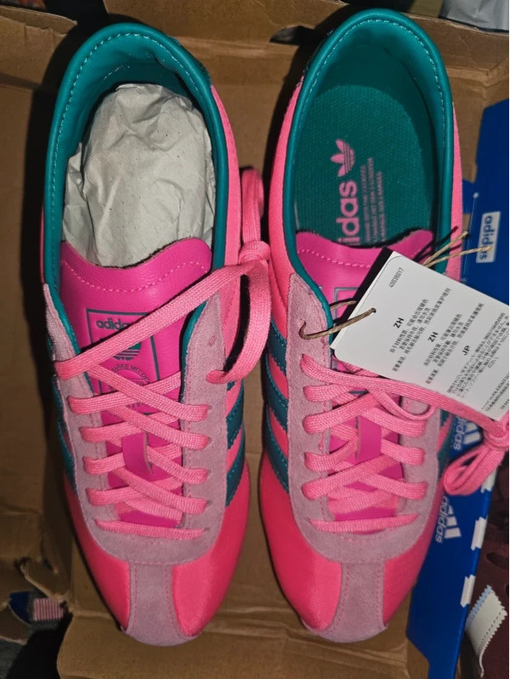 Adidas Originals Tokyo W IH3998 Lucid Pink Power Green Women's 7.5 NEW